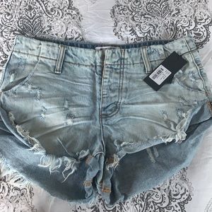 Denim shorts